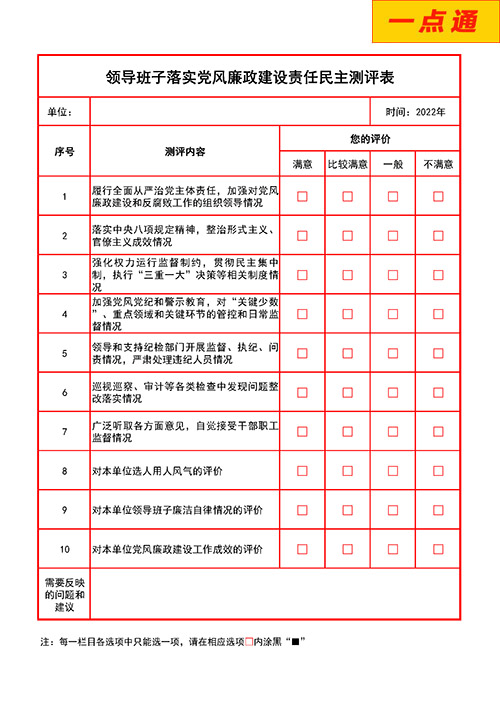 領(lǐng)導(dǎo)班子落實黨風廉政建設(shè)測評系統(tǒng)